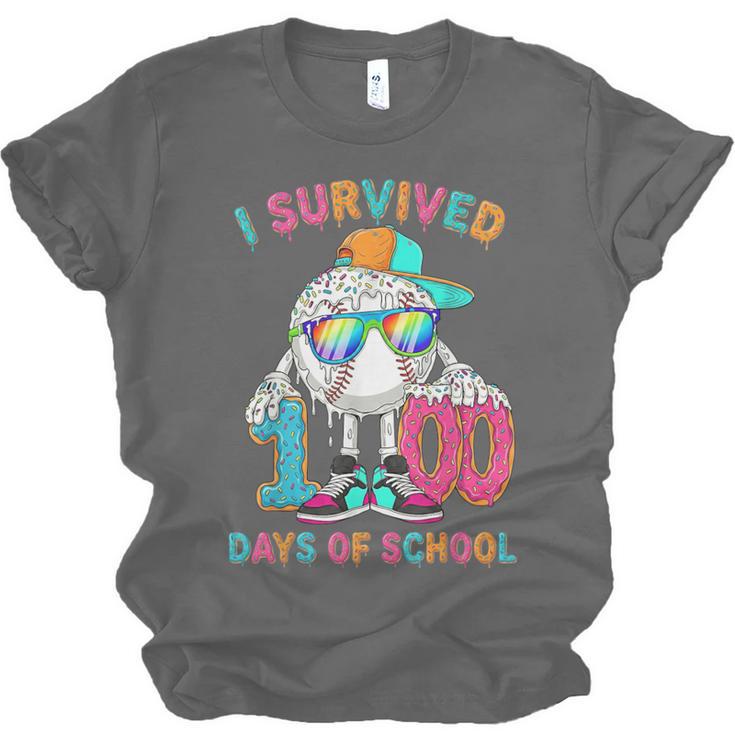 HUGvyn I Survived 100 Days Of School Baseball 6 7 Ice Cream Unisex Jersey T-Shirt HUGvyn I Survived 100 Days Of School Baseball 6 7 Ice Cream Unisex Jersey T-Shirt