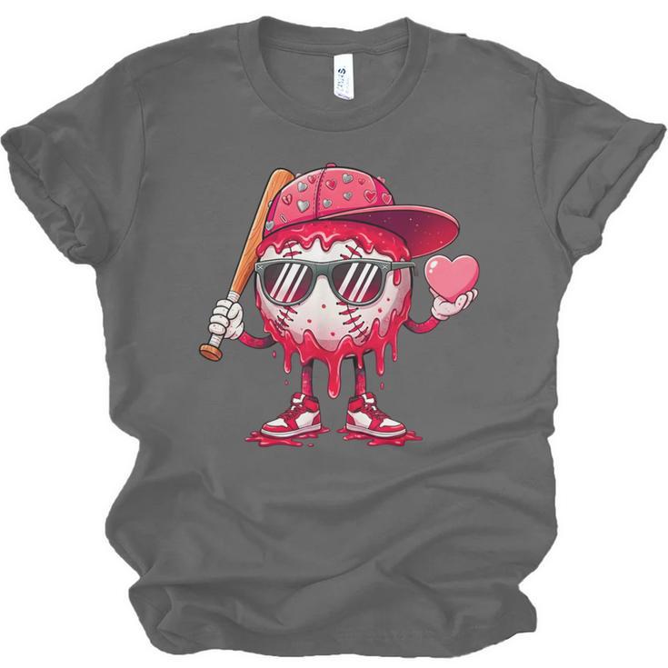 Ice Cream Drip Baseball Valentine's Day Spots Baseball Drip Unisex Jersey T-Shirt