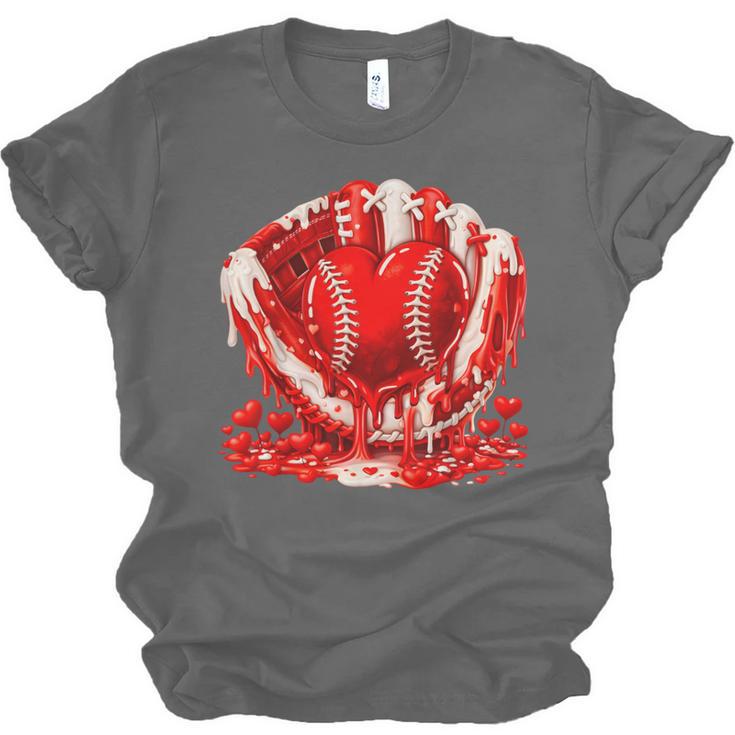 Ice Cream Drip Heart Valentines Day Baseball Boys Youth Kids Unisex Jersey T-Shirt Ice Cream Drip Heart Valentines Day Baseball Boys Youth Kids Unisex Jersey T-Shirt