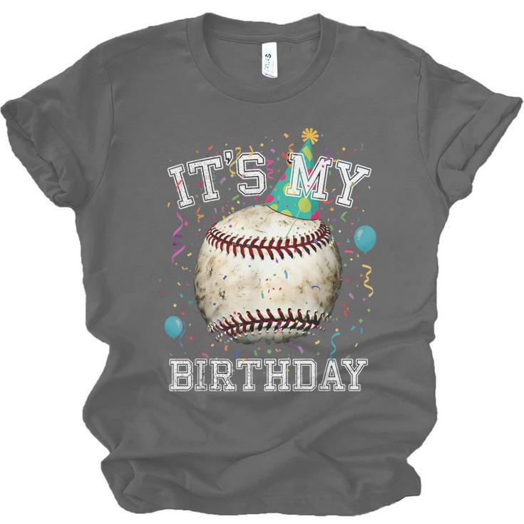 Its My Birthday Vintage Baseball Celebration For Men Kids Unisex Jersey T-Shirt Its My Birthday Vintage Baseball Celebration For Men Kids Unisex Jersey T-Shirt