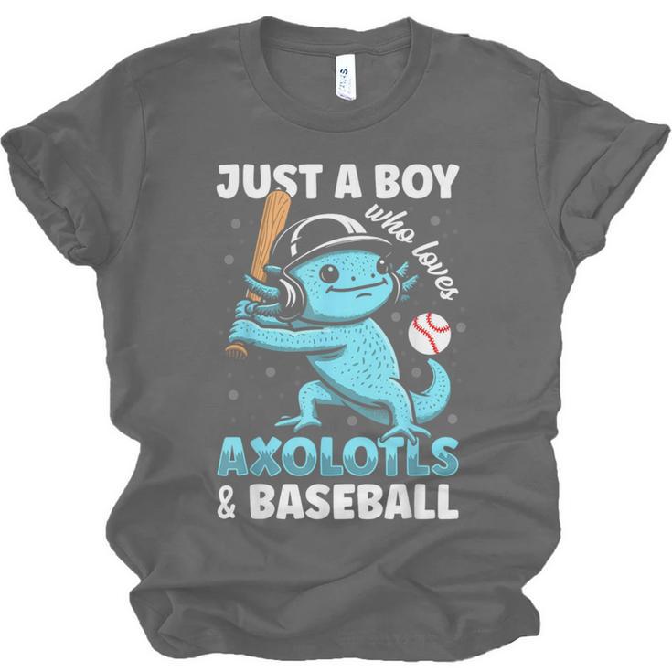 Just A Boy Who Loves Axolotls & Baseball Unisex Jersey T-Shirt Just A Boy Who Loves Axolotls & Baseball Unisex Jersey T-Shirt