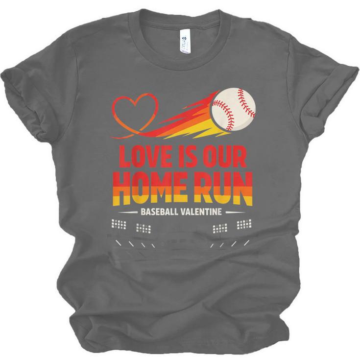 Love Is Our Home Run Baseball Valentine Couple Unisex Jersey T-Shirt Love Is Our Home Run Baseball Valentine Couple Unisex Jersey T-Shirt