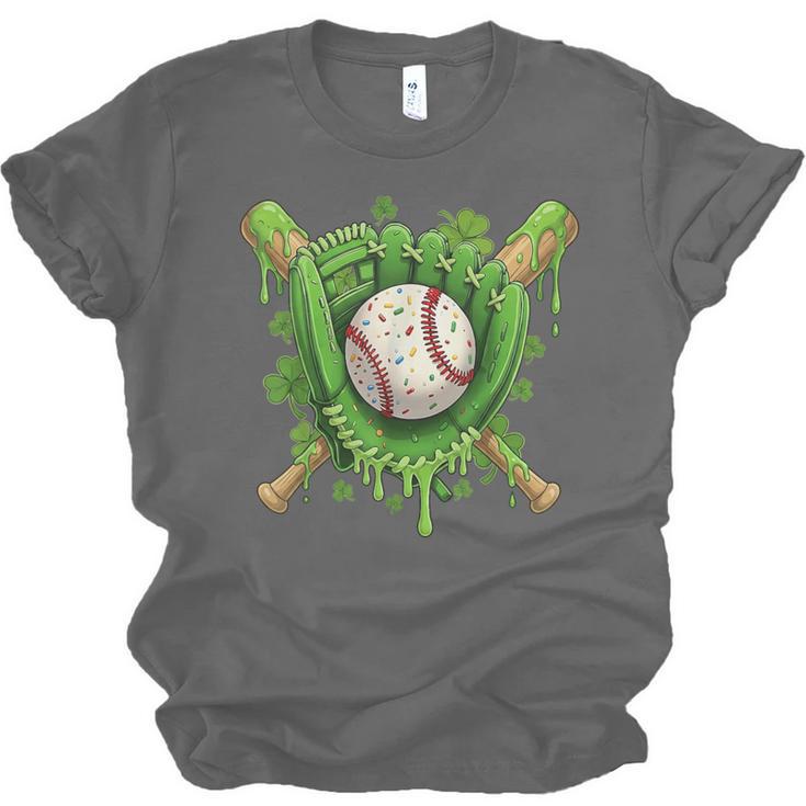 Lucky Shamrock Baseball Gloves Drip St Patrick's Day Boys Unisex Jersey T-Shirt Lucky Shamrock Baseball Gloves Drip St Patrick's Day Boys Unisex Jersey T-Shirt
