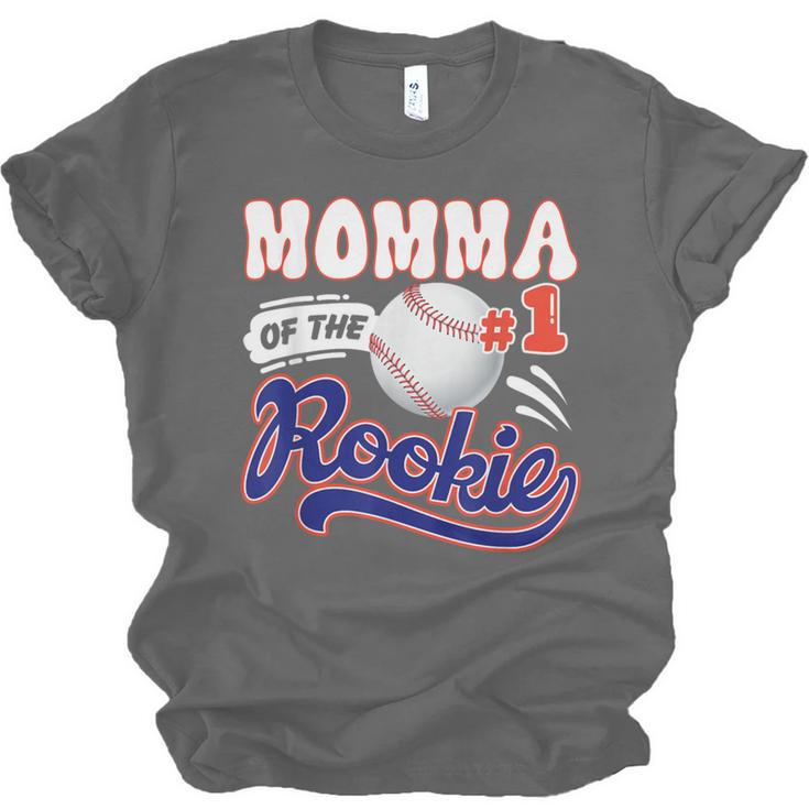 Momma Rookie Of Year 1st Birthday Baseball Theme Matching Unisex Jersey T-Shirt Momma Rookie Of Year 1st Birthday Baseball Theme Matching Unisex Jersey T-Shirt