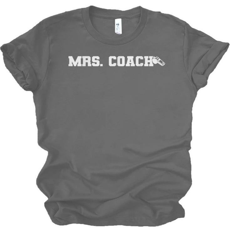Mrs Coach Football Basketball Baseball Coach Wife Unisex Jersey T-Shirt Mrs Coach Football Basketball Baseball Coach Wife Unisex Jersey T-Shirt