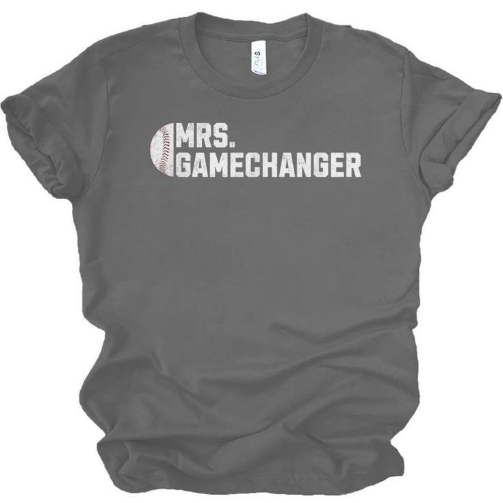 Mrs Gamechanger Baseball Scorekeeper Love Unisex Jersey T-Shirt