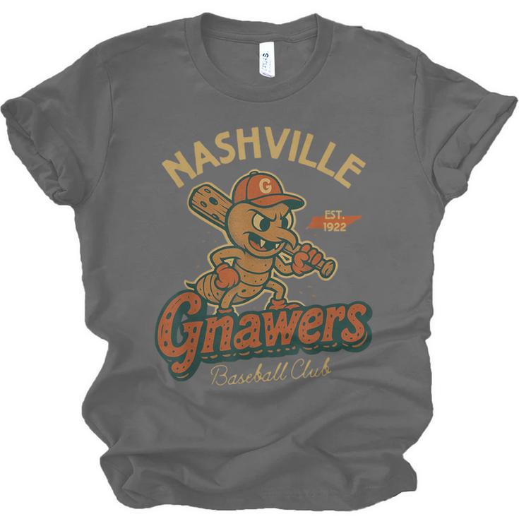 Nashville Gnawers Retro Minor League Baseball Unisex Jersey T-Shirt Nashville Gnawers Retro Minor League Baseball Unisex Jersey T-Shirt