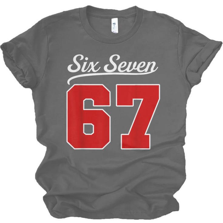 Number 67 Numbered Six Seven Baseball Jersey Style Team 67 Unisex Jersey T-Shirt Number 67 Numbered Six Seven Baseball Jersey Style Team 67 Unisex Jersey T-Shirt