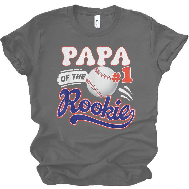 Papa Rookie Of Year 1st Birthday Baseball Theme Matching Unisex Jersey T-Shirt Papa Rookie Of Year 1st Birthday Baseball Theme Matching Unisex Jersey T-Shirt