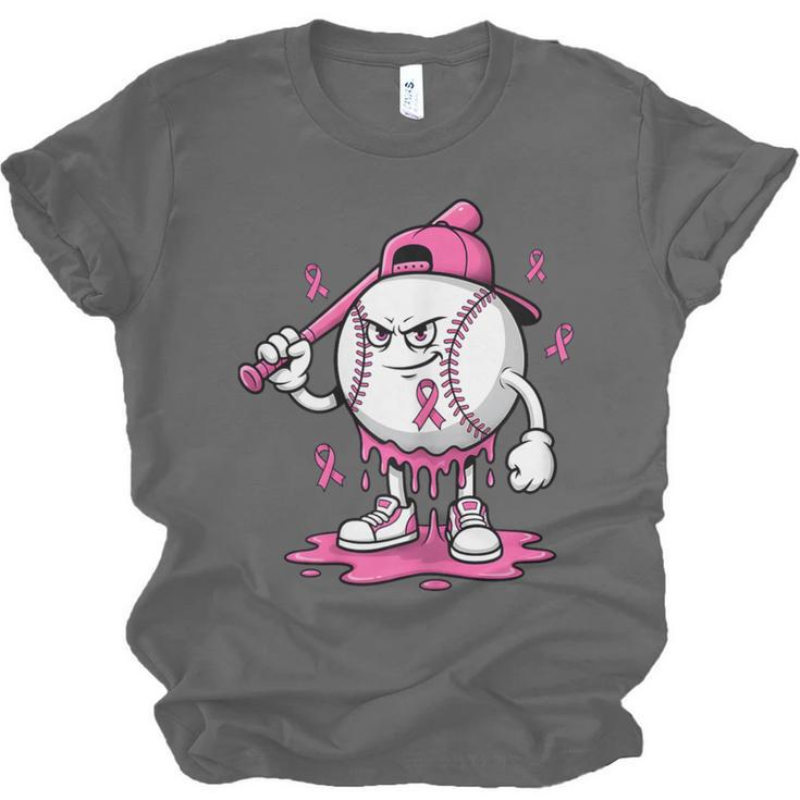 Pink Ribbon Baseball Breast Cancer Awareness Unisex Jersey T-Shirt Pink Ribbon Baseball Breast Cancer Awareness Unisex Jersey T-Shirt