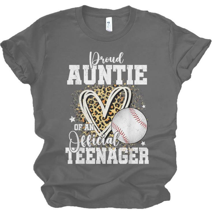 Proud Auntie Of An Official Teenager 13th Birthday Baseball Unisex Jersey T-Shirt Proud Auntie Of An Official Teenager 13th Birthday Baseball Unisex Jersey T-Shirt