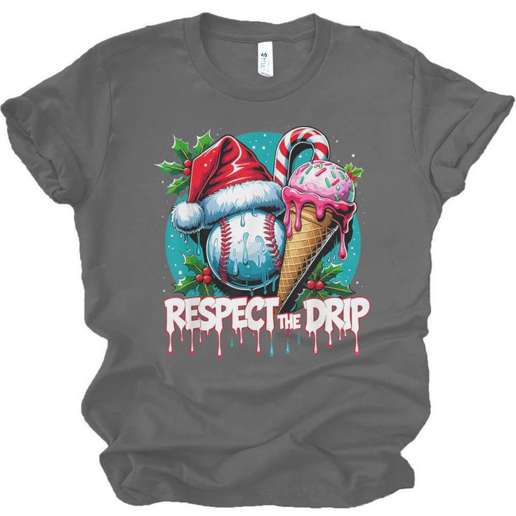 Respect The Drip Baseball Christmas Holiday Unisex Jersey T-Shirt