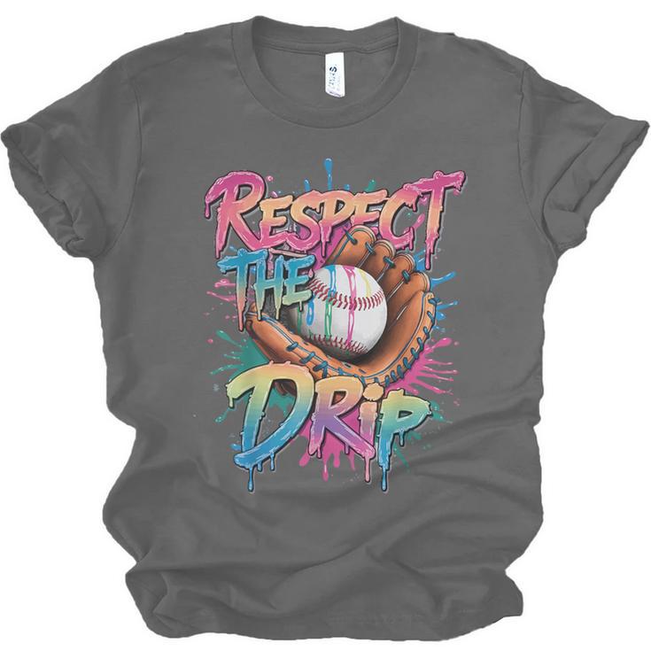 Respect The Drip Baseball Drip Glove Youth Boys Girls Player Unisex Jersey T-Shirt Respect The Drip Baseball Drip Glove Youth Boys Girls Player Unisex Jersey T-Shirt