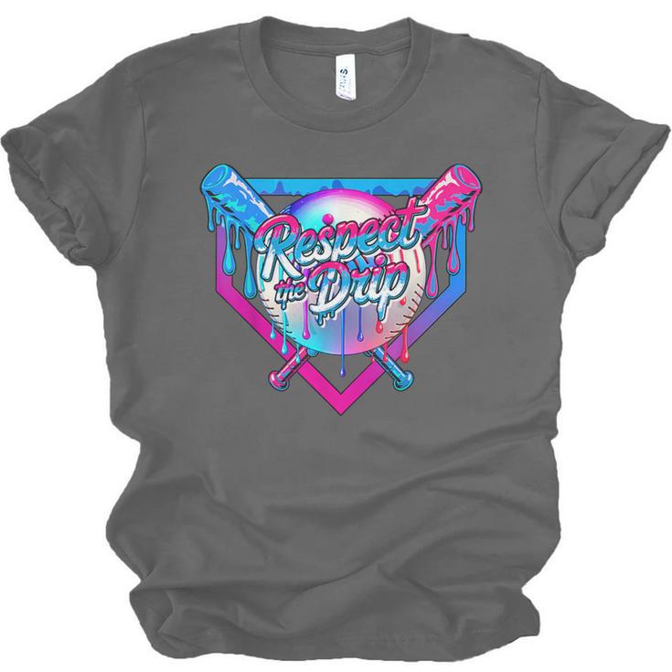 Respect The Drip Baseball Ice Cream For Kids Boys Youth Unisex Jersey T-Shirt Respect The Drip Baseball Ice Cream For Kids Boys Youth Unisex Jersey T-Shirt