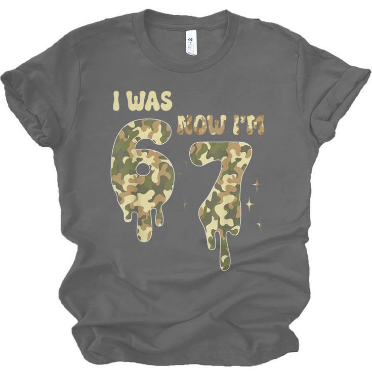 Retro I Was 6 Now I'm 7 Camo 67 Ice Cream Drip Baseball Unisex Jersey T-Shirt Retro I Was 6 Now I'm 7 Camo 67 Ice Cream Drip Baseball Unisex Jersey T-Shirt