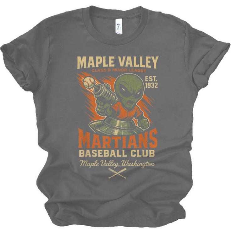 Retro Minor League Maple Valley Martians Baseball Club Unisex Jersey T-Shirt