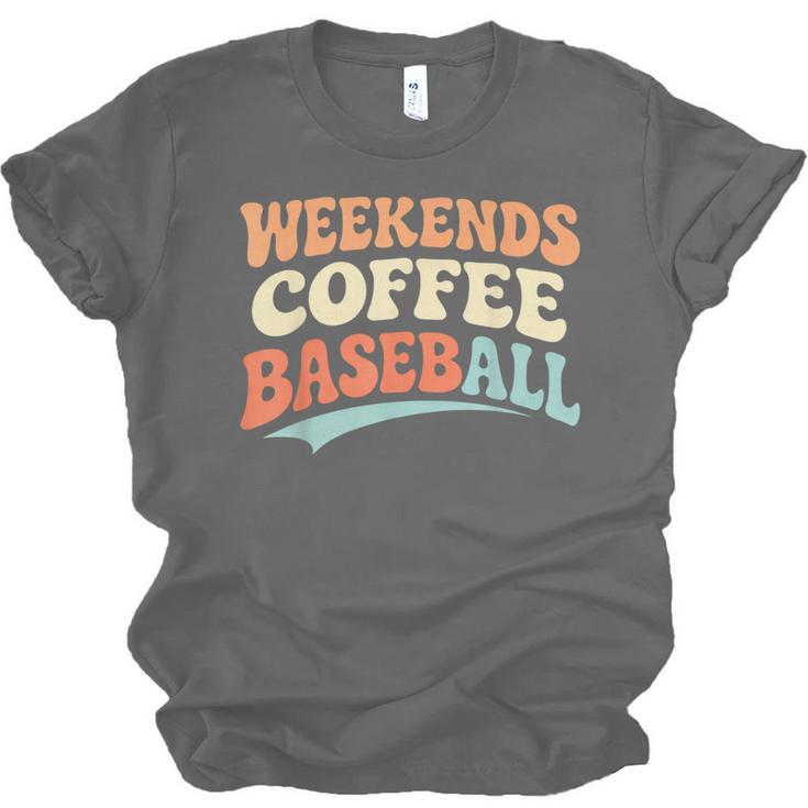 Weekends Coffee Baseball Retro Vibes Unisex Jersey T-Shirt