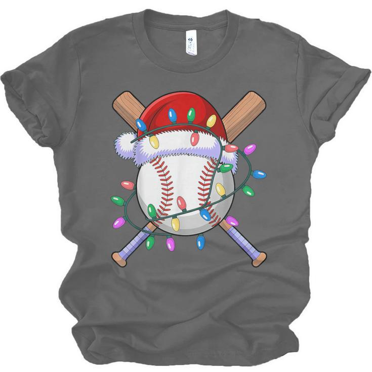Santa Sports Christmas Baseball Player Unisex Jersey T-Shirt