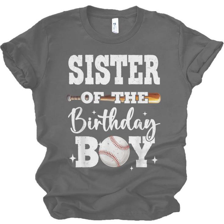 Sister Of The Birthday Boy Baseball Bday Family Unisex Jersey T-Shirt Sister Of The Birthday Boy Baseball Bday Family Unisex Jersey T-Shirt
