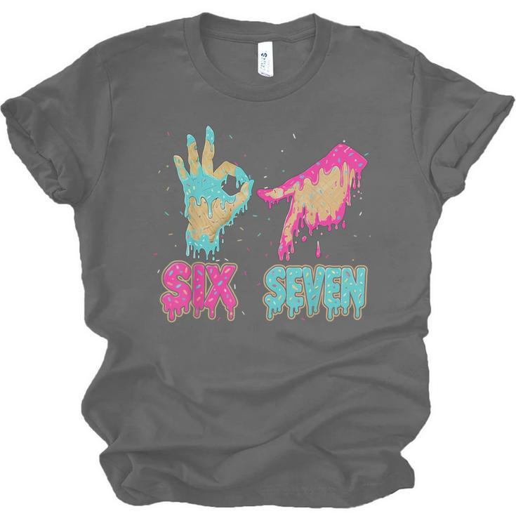 Six Seven 67 Meme Ice Cream Drip Baseball For Boy Kids Unisex Jersey T-Shirt