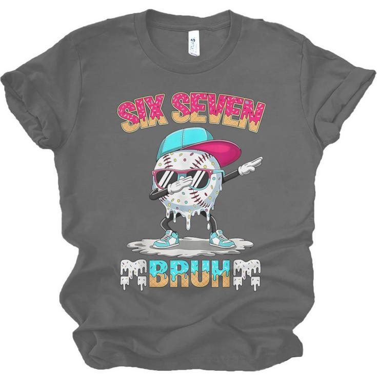 Six Seven 67 Meme Ice Cream Drip Baseball Dabbing Boy Kids Unisex Jersey T-Shirt