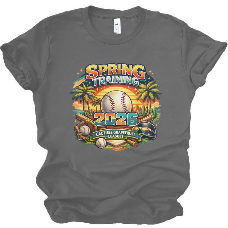 Spring Training 2026 Retro Baseball Palm Cactus Unisex Jersey T-Shirt