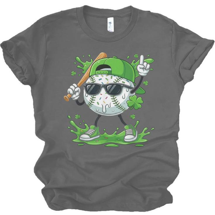 St Patrick Day Baseball Drip Ice Cream Baseball Player Men Unisex Jersey T-Shirt