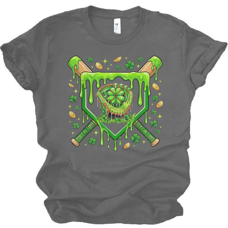 St Patricks Day Baseball Ice Cream Shamrock Baseball Player Unisex Jersey T-Shirt St Patricks Day Baseball Ice Cream Shamrock Baseball Player Unisex Jersey T-Shirt