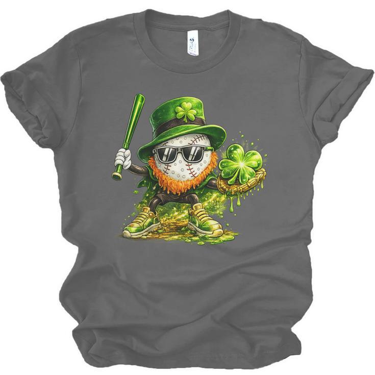St Patrick’s Day Baseball Shamrock Player Unisex Jersey T-Shirt