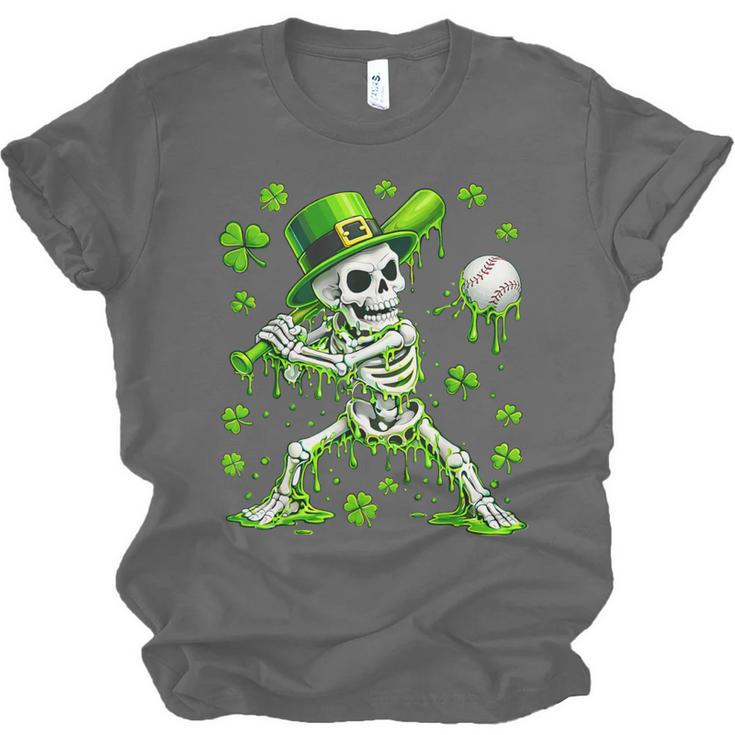 St Patricks Day Baseball Skeleton Irish Leprechaun Hat Boys Unisex Jersey T-Shirt St Patricks Day Baseball Skeleton Irish Leprechaun Hat Boys Unisex Jersey T-Shirt