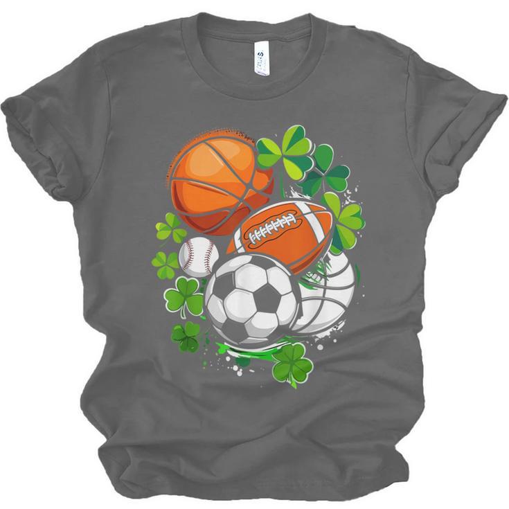 St Patricks Day Shamrock Basketball Baseball Football Soccer Unisex Jersey T-Shirt St Patricks Day Shamrock Basketball Baseball Football Soccer Unisex Jersey T-Shirt
