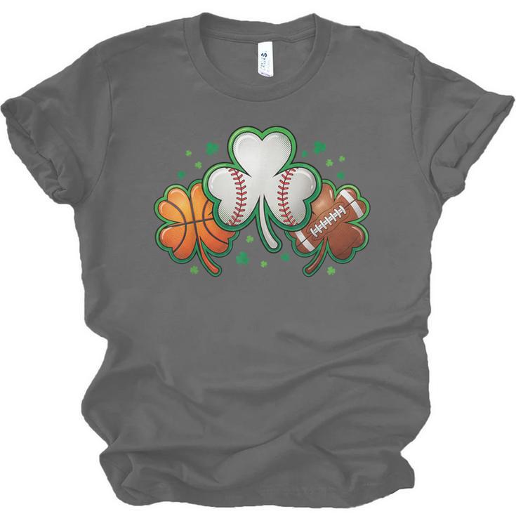St Patricks Day Shamrock Sports Baseball Basketball Football Unisex Jersey T-Shirt St Patricks Day Shamrock Sports Baseball Basketball Football Unisex Jersey T-Shirt