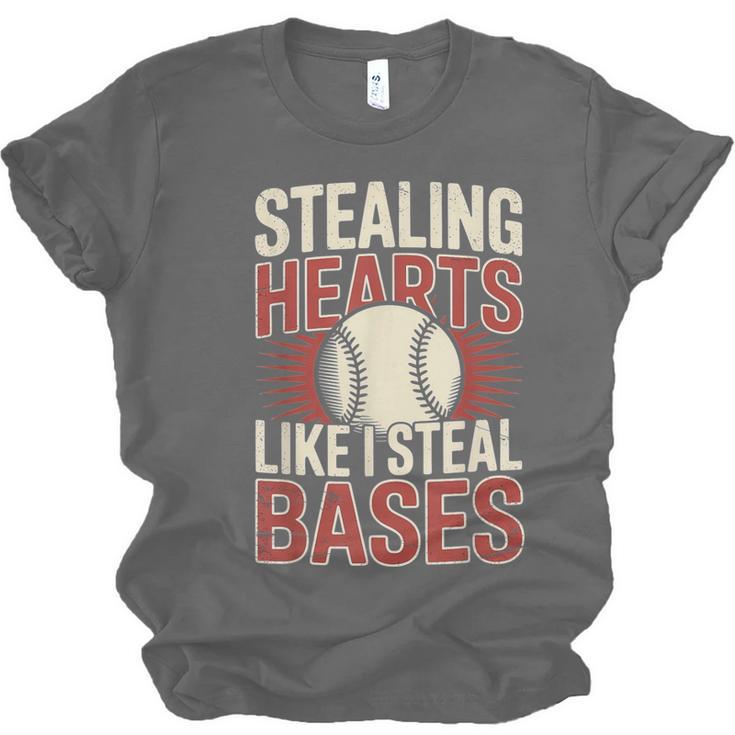Stealing Hearts Like I Steal Bases Baseball Valentine Retro Unisex Jersey T-Shirt Stealing Hearts Like I Steal Bases Baseball Valentine Retro Unisex Jersey T-Shirt
