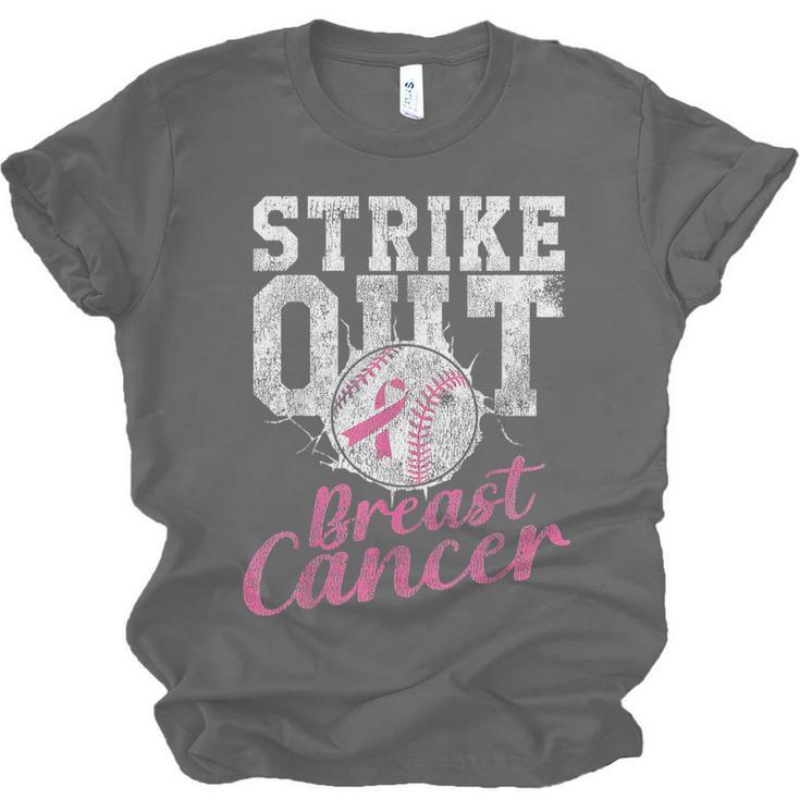 Strike Out Breast Cancer Baseball Warrior Unisex Jersey T-Shirt