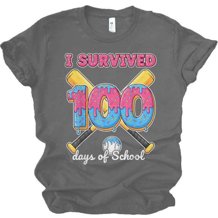 I Survived 100 Days Of School Baseball Cream Drip Boys Unisex Jersey T-Shirt I Survived 100 Days Of School Baseball Cream Drip Boys Unisex Jersey T-Shirt