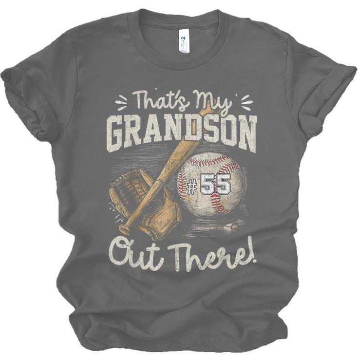 That's My Grandson Out There Jersey Number 55 Baseball Unisex Jersey T-Shirt