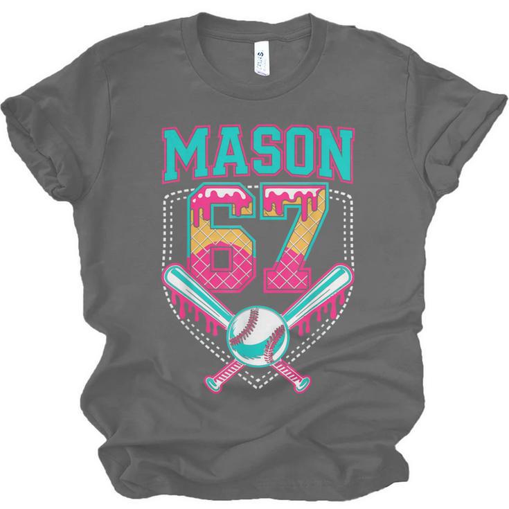 Trendy Mason 67 Mem Ice Cream Drip Baseball Birthday Costume Unisex Jersey T-Shirt
