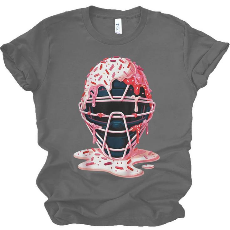 Valentine Baseball Catcher Mask Ice Cream Drip Tee For Boys Unisex Jersey T-Shirt Valentine Baseball Catcher Mask Ice Cream Drip Tee For Boys Unisex Jersey T-Shirt