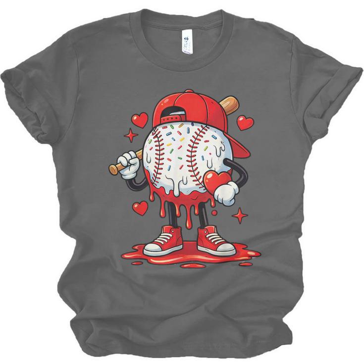 Valentine Baseball Drip Ice Cream Youth Boys Couples Unisex Jersey T-Shirt Valentine Baseball Drip Ice Cream Youth Boys Couples Unisex Jersey T-Shirt