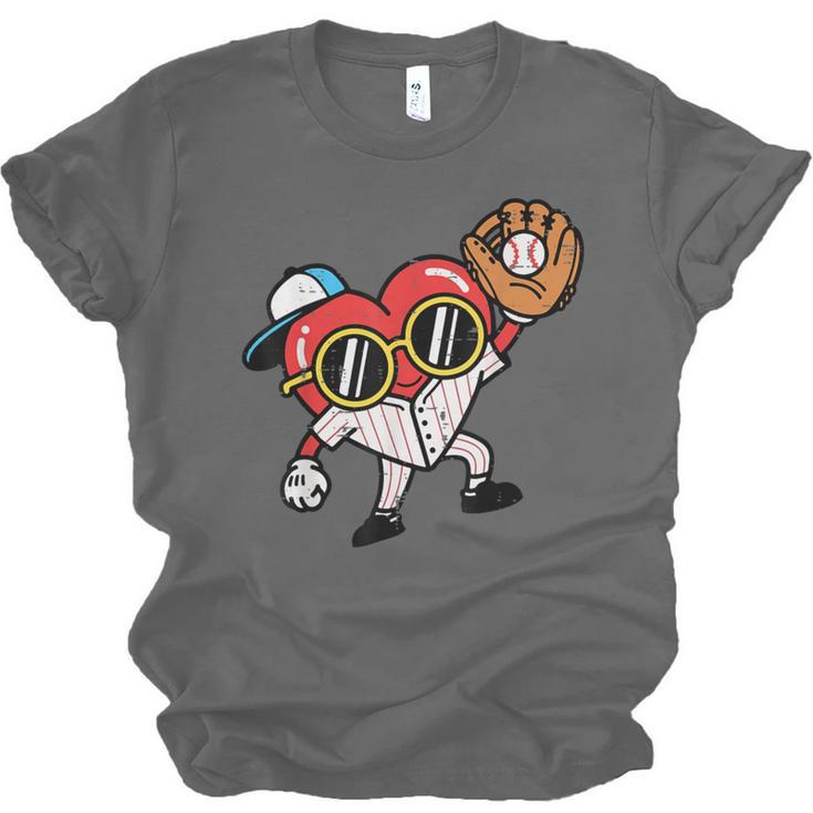 Valentines Day Baseball Heart Gloves Cute Boys Kid Youth Men Unisex Jersey T-Shirt Valentines Day Baseball Heart Gloves Cute Boys Kid Youth Men Unisex Jersey T-Shirt