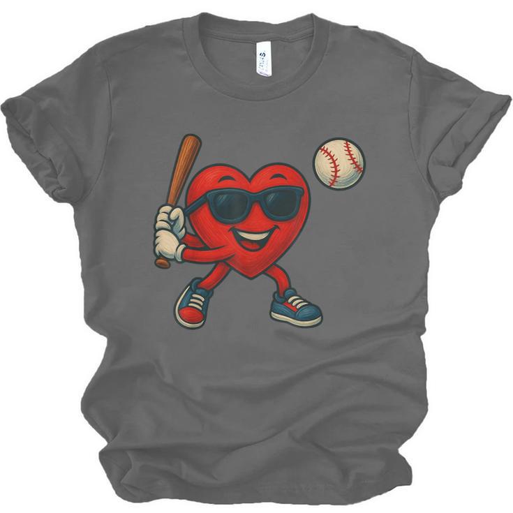 Valentines Day Baseball Red Heart Love Boys Kids Tee Unisex Jersey T-Shirt Valentines Day Baseball Red Heart Love Boys Kids Tee Unisex Jersey T-Shirt