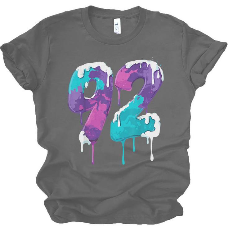 Vintage Baseball 92 Number Unisex Jersey T-Shirt