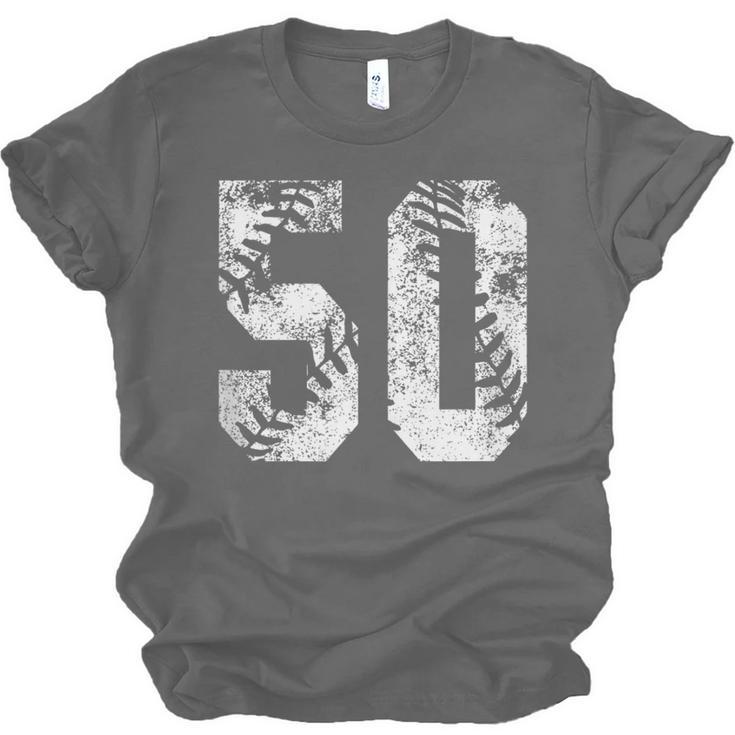 Vintage Baseball Number 50 Jersey Player Uniform Unisex Jersey T-Shirt Vintage Baseball Number 50 Jersey Player Uniform Unisex Jersey T-Shirt