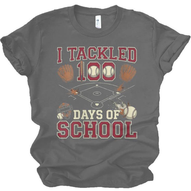 Women's 100 Days Of School Boys Kids Baseball Unisex Jersey T-Shirt
