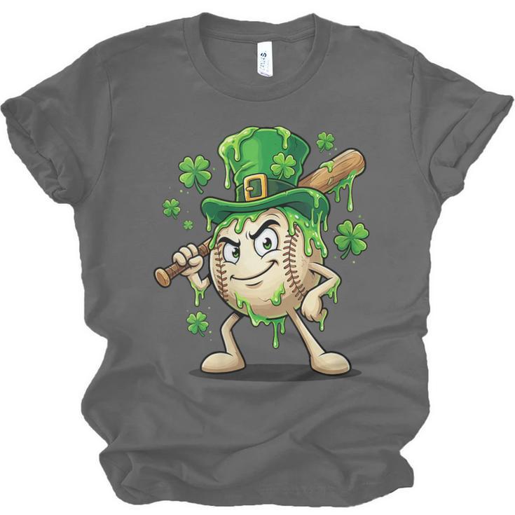Women's St Patricks Day Baseball Leprechaun Shamrock Player Boys Kid Unisex Jersey T-Shirt