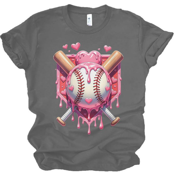 Women's Valentines Day Baseball Boys Ice Cream Drip Heart Youth Kids Unisex Jersey T-Shirt Women's Valentines Day Baseball Boys Ice Cream Drip Heart Youth Kids Unisex Jersey T-Shirt