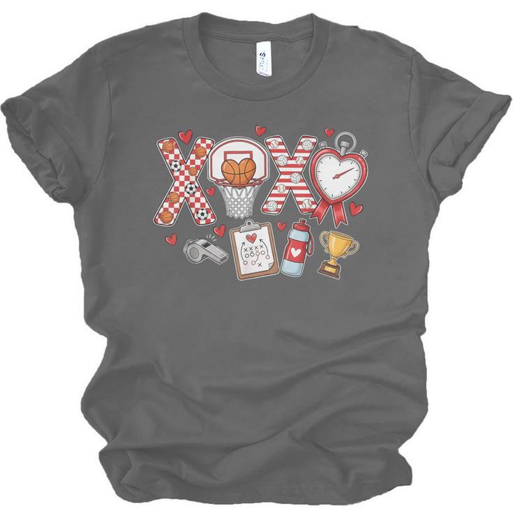 XOXO Physical Education Valentines Day Baseball Football Men Unisex Jersey T-Shirt XOXO Physical Education Valentines Day Baseball Football Men Unisex Jersey T-Shirt