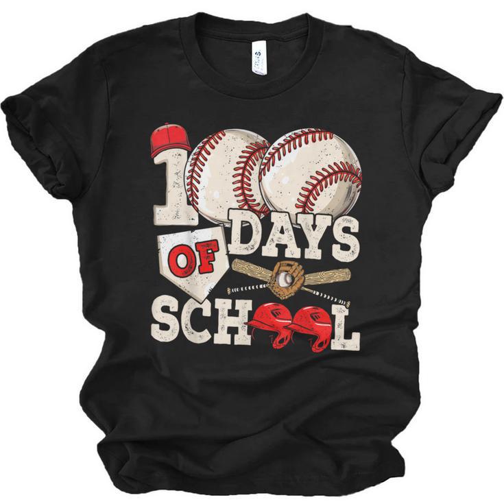 100 Days Of School Baseball 100th Day Of School Kids Teacher Unisex Jersey T-Shirt