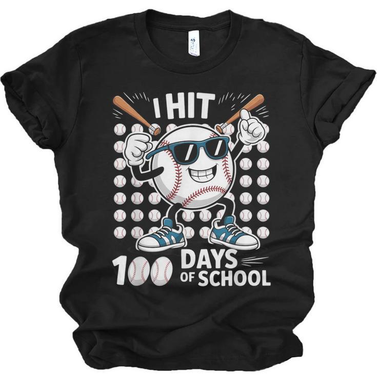 100 Days Of School Baseball Bat 100th Day Of School Unisex Jersey T-Shirt