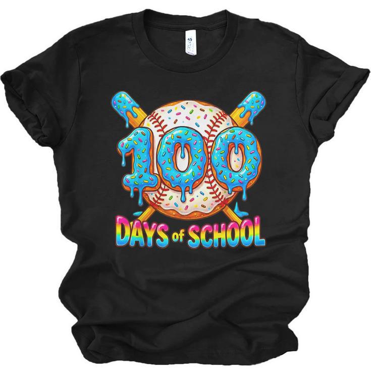 100 Days Of School Baseball Drip Boys 100th Day Of School Unisex Jersey T-Shirt
